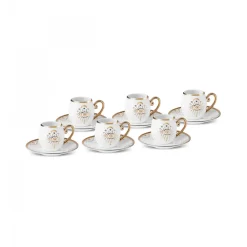 Karaca Marly Kaffeetasse für 6 Personen Weıß01 Discount