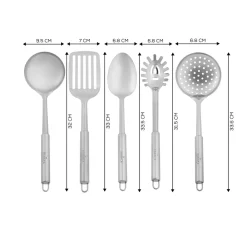 Karaca Master 5-teiliges Service-Set Sılber03 Hot