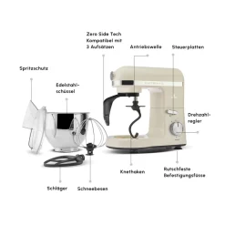 Karaca Mastermaıd Chef Pro Doppelarm Standmixer Soft Cream, 5L, 1500W Weıche Creme Hot
