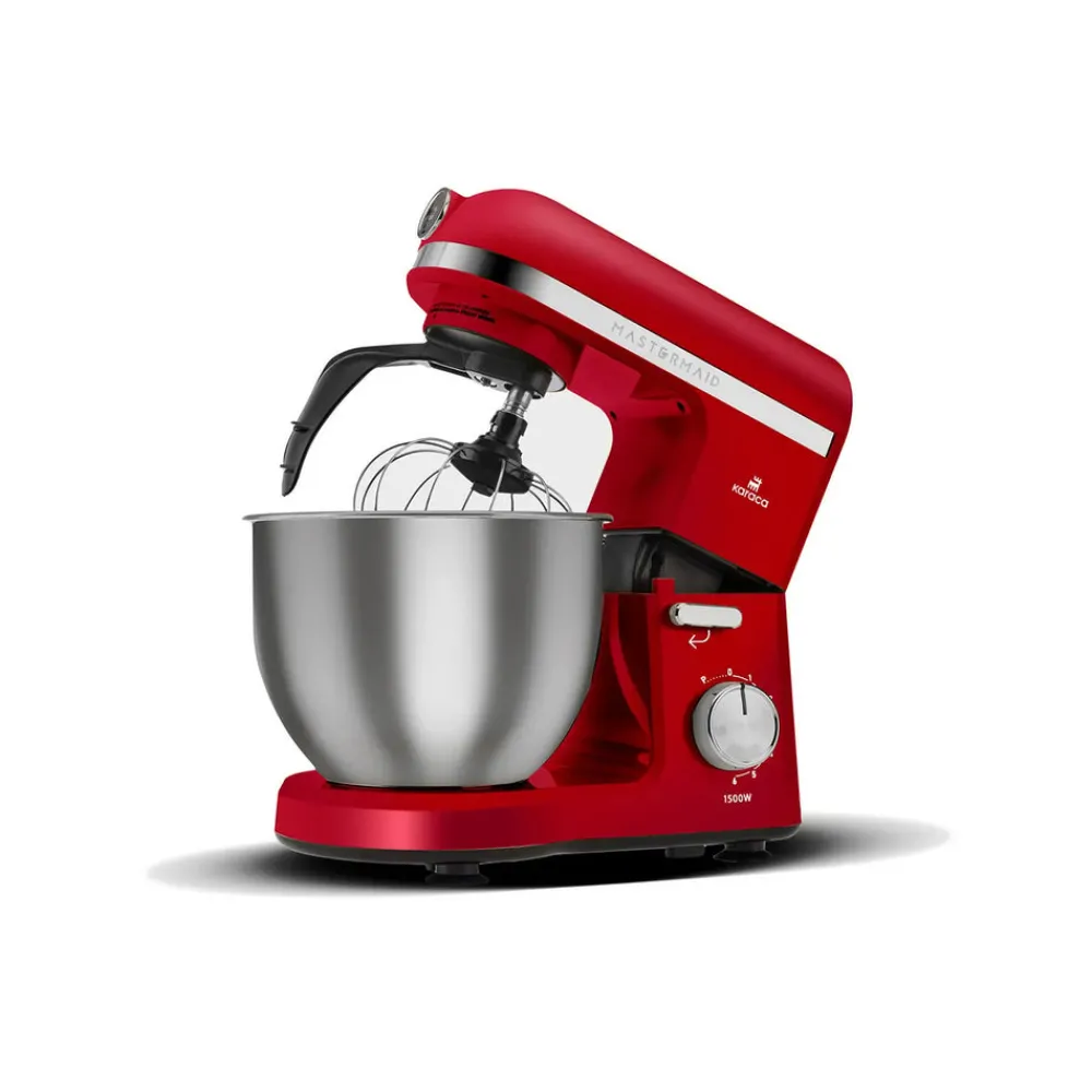 Karaca Mastermaid Chef Pro Doppelarm Küchenchef Imperial Rot, 5L, 1500W Kırschrot Outlet