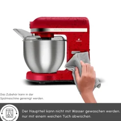Karaca Mastermaid Chef Pro Doppelarm Küchenchef Imperial Rot, 5L, 1500W Kırschrot Outlet
