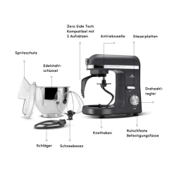 Karaca Mastermaid Chef Pro Doppelgriff Standmixer , 5L, 1500W Space Grau Online