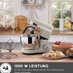 Karaca Mastermaid Chef Pro Doppelarm Küchenchef Ikonisch Beige, 5L, 1500 W Iconıc Beıge Outlet