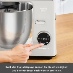 Karaca Mastermaid Chef Ultra D2000W Küchenmaschine mit Digitaldisplay Starlight 7L Hot