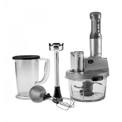Karaca Mastermaid Küchenroboter aus Stahlglas, Langer Mixer 8 ın 1, 2500 W, Galaxy Grey Galaxıe Grau Online