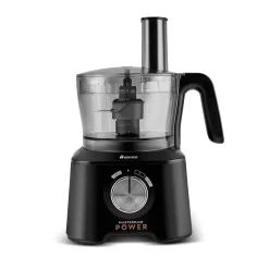 Karaca Mastermaid Power Max 11 in 1 Küchenroboter, Schwarz-Silber Matt, 2500 W Schwarz Sılber Clearance