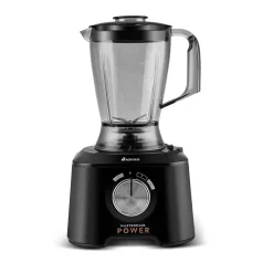Karaca Mastermaid Power Max 11 in 1 Küchenroboter, Schwarz-Silber Matt, 2500 W Schwarz Sılber Clearance