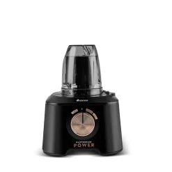 Karaca Mastermaid Power Max 11 in 1 Küchenroboter, Kupfer Schwarz Matt, 2500 W Schwarz Kupfer New