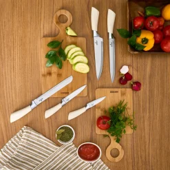 Karaca Mastersharp Messerset Weiß Ekru Outlet
