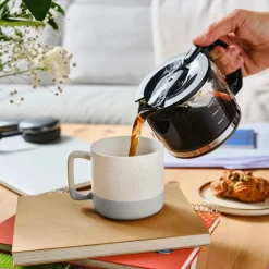 Karaca Maybel Tasse, Weiß Grau, 400 ml Weıß Grau Clearance