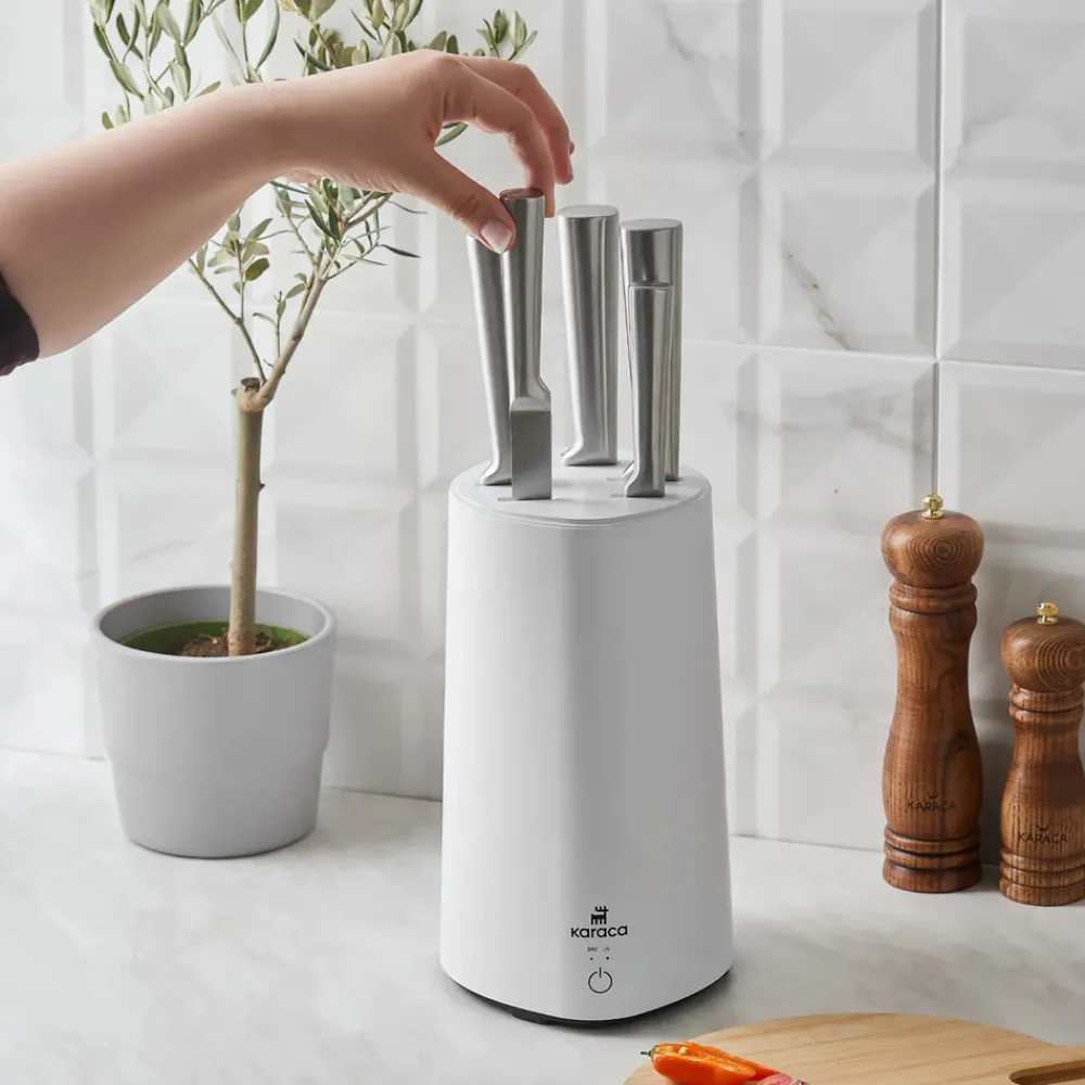 Karaca Meister Sterilisator Messerset Weiß Weıß01 Best