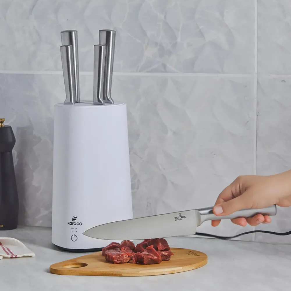 Karaca Meister Sterilisator Messerset Weiß Weıß01 Best