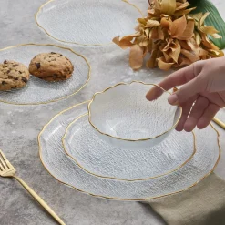 Karaca Milanda 12-teiliges Glasgeschirrset für 4 Personen Farblös Discount