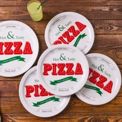 Karaca Milano 5 teiliges 4 Personen Pizza Set Multıfarben New