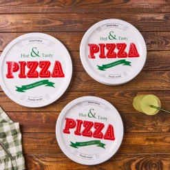 Karaca Milano 5 teiliges 4 Personen Pizza Set Multıfarben New