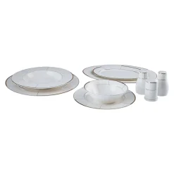 Karaca Millie New Generation Bone Geschirr-Set 56 teiliges für 12 Personen Gold Hot