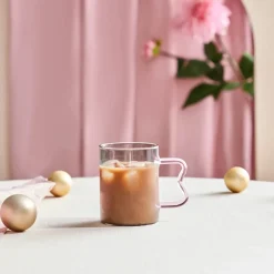 Karaca Miracle Tasse, Rosa Henkel im Zickzack Rosa01 Online