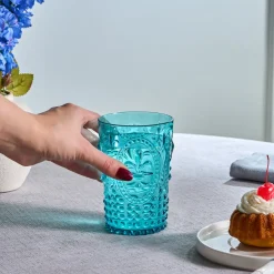Karaca Moise Acryl Trinkglas, 400 ml, Blau Blau01 Hot