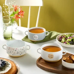 Karaca Monet Flower Suppenschalen-Set, 3-teilig, 460 ml Multıfarben Sale