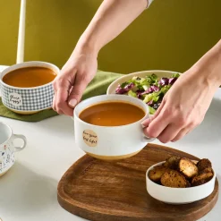 Karaca Monet Flower Suppenschalen-Set, 3-teilig, 460 ml Multıfarben Sale