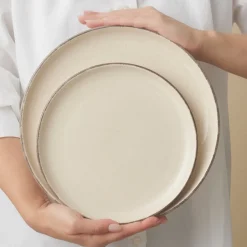 Karaca Monica 24-teiliges Geschirr Set für 6 Personen, Beige New