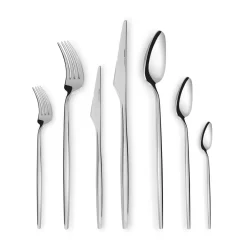 Karaca Moongate 316+ 84-Teiliges Premium Besteckset für 12 - In Box Platın Discount