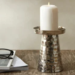 Karaca Moroccan Kerzenständer Silber 10x10x13 cm Sılber
