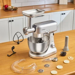Karaca Multicast Plus Gießen Hackfleisch Mahlen / Wurst Wurst / Kibbeh / Cookie Apparat Teig Kneten Maschine Silber 5Lt Sılber Best