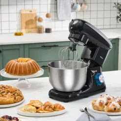 Karaca Multichef Standmixer Shiny Black Küchenchef 1900 W 5,5 l (mit Hackfleisch-/Sucuk-Wurst-/Fleischklößchenaufsatz) Best