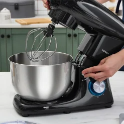 Karaca Multichef Standmixer Shiny Black Küchenchef 1900 W 5,5 l (mit Hackfleisch-/Sucuk-Wurst-/Fleischklößchenaufsatz) Best