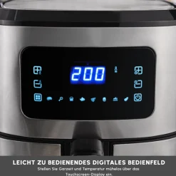 Karaca Multifry XXL 7 Liter Airfryer mit digitalem Glasfenster Inox Sale