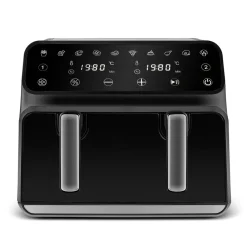 Karaca Multifry XXXL 9 Liter Airfryer Mit Einer Kammer, Trennwand und Glasfenster Inox Best