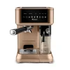Karaca MyCaffe Barista S10 Automatische Siebträger Maschine mit integriertem Milchbehälter – Walnut Brown Discount
