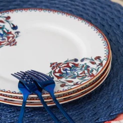 Karaca Nakkaş Dessert-Set für 6 Personen, 18 teilig Multıfarben Outlet