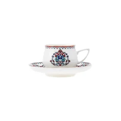 Karaca Nakkaş 12-teiliges Espressotassen-Set für 6 Personen Rot02