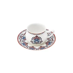 Karaca Nakkaş 12-teiliges Espressotassen-Set für 6 Personen Rot02
