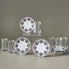 Karaca Nakkas 12-teiliges Türkisches Teeset aus Bone China für 6 Personen, 130 ml, Rot Online