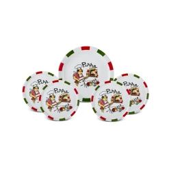 Karaca Napoly 5-teiliges 4-Personen Pizza-Set Multıfarben Discount