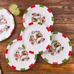 Karaca Napoly 5-teiliges 4-Personen Pizza-Set Multıfarben Discount