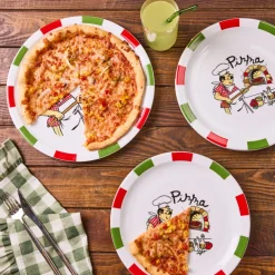 Karaca Napoly 5-teiliges 4-Personen Pizza-Set Multıfarben Discount