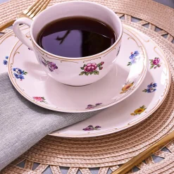 Karaca Natty 6 Personen Frühstücksset und Servierschalen, 26 Teilig, New Generation Bone Multıfarben Best