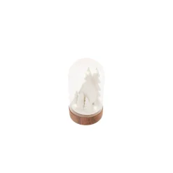 Karaca Natur beleuchtetes Deko-Objekt/Ornament klein 7x7x13 cm Weıß01 Sale