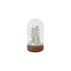Karaca Natur beleuchtetes Deko-Objekt/Ornament klein 7x7x13 cm Weıß01 Sale