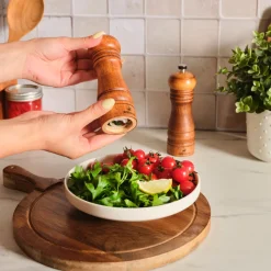 Karaca Naturegrind 2-teiliges Holz Gewürzmühle Set Best