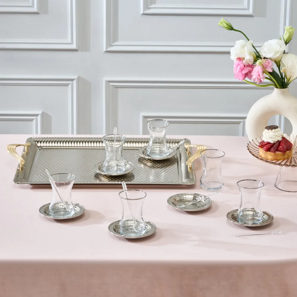 Karaca Nehir 19-teiliges Teeservice Multıfarben Discount