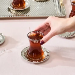Karaca Nehir 19-teiliges Teeservice Multıfarben Discount