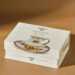 Karaca Nermin 2-teiliges Kaffeetassenset für 2 Personen, 85 ml Multıfarben Online