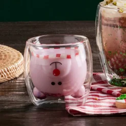 Karaca Neujahr Pia Mr. Bär Wasserglas 250 ml Multıfarben New