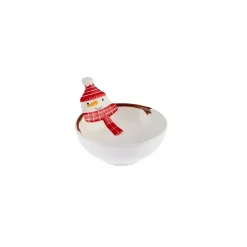 Karaca Neujahr Schneemann Kleine Servierplatte 11 cm Multıfarben Best