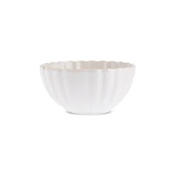 Karaca New Daisy Müsli-/Suppenschale aus Steinzeug mit Reaktivglasur, 15,5 cm, Weiß Beyaz